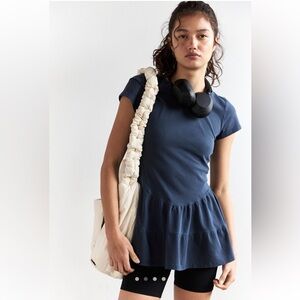 Free People Movement Women’s Box Out Tee in Midnight Navy Size Large